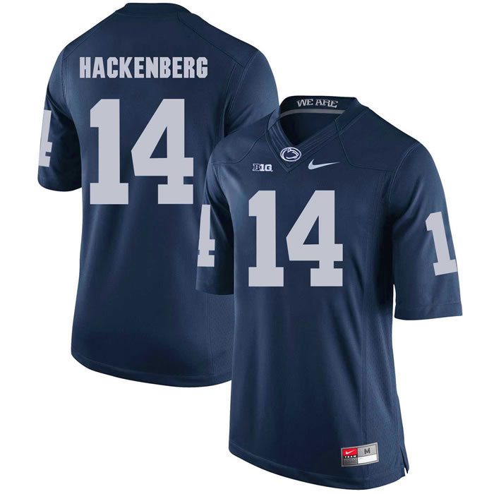 Penn State Nittany Lions #14 Christian Hackenberg Navy College Football Jersey